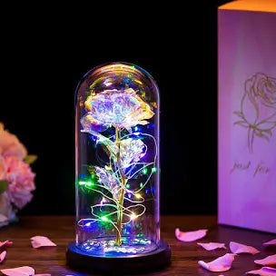 Glass Rose Light Up Flower